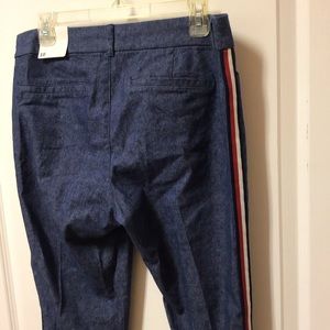 Woman’s Jean like pants with stripe on legs